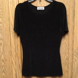 Marisol Transparent Stretchy Short Sleeve Shirt